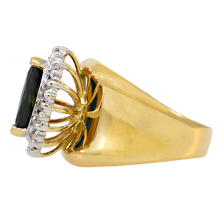 14KY Sapphire and Diamond Ring