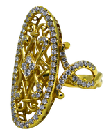 18KY Diamond Fashion Ring
