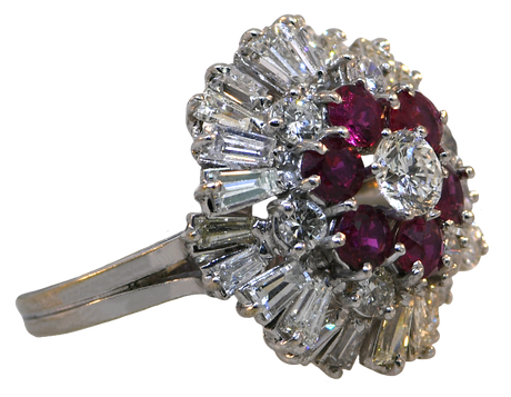 14KW Ruby and Diamond Ring