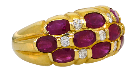 14KY Ruby and Diamond Ring