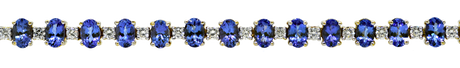 14KY Tanzanite and Diamond Bracelet