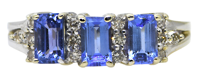 14KW Tanzanite and Diamond Ring