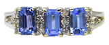 14KW Tanzanite and Diamond Ring