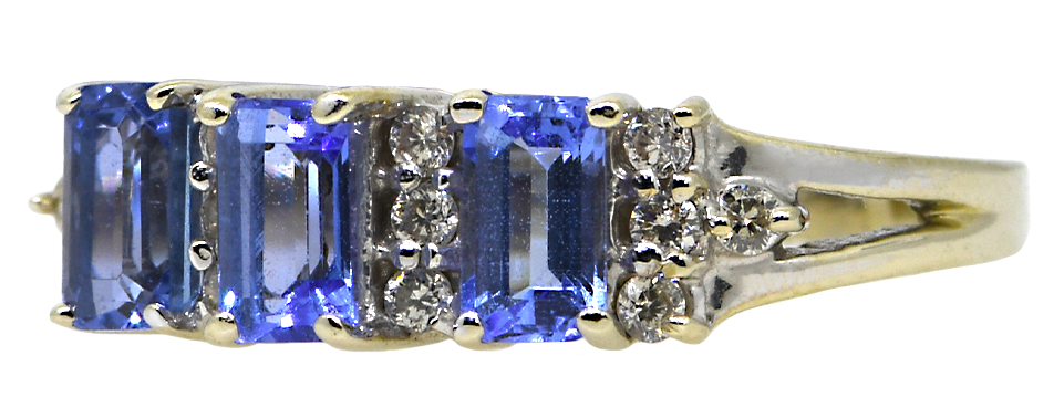 14KW Tanzanite and Diamond Ring