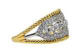 14KYW Fancy Diamond Band