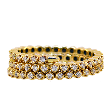 14KY Fancy Wrap Around Diamond Ring