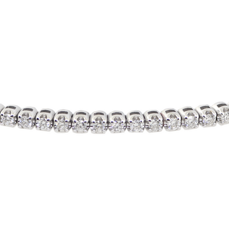 14KW 5.90 gm. Flexible Diamond Bangle Bracelet DIRBC 79=0.75ct