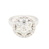 14kt White Gold Diamond Cluster Ring