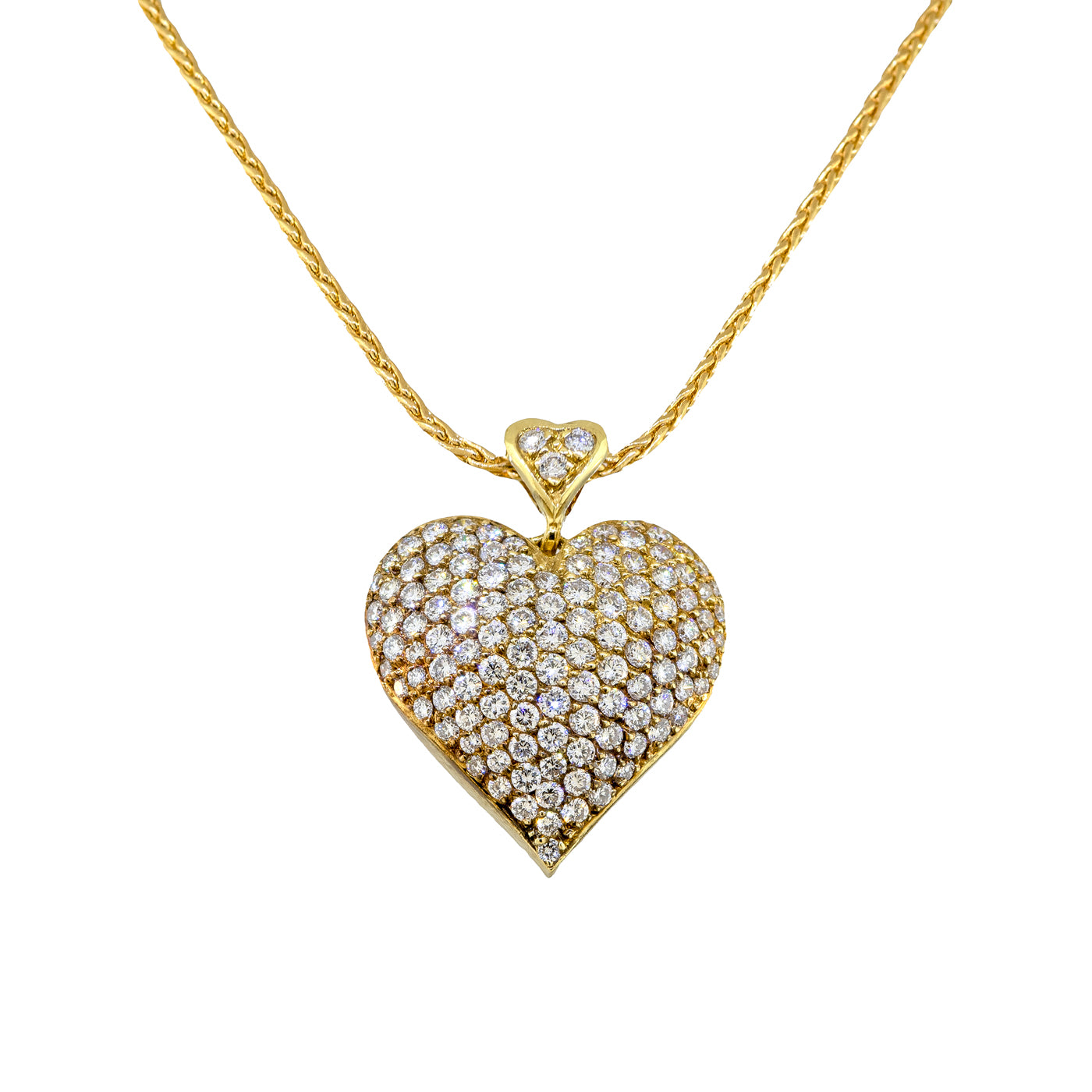 Forever Facets Puffed Heart 18 Pendant Necklace in India | Ubuy