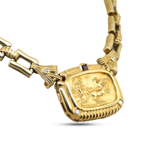 18K Yellow Gold Athena Necklace