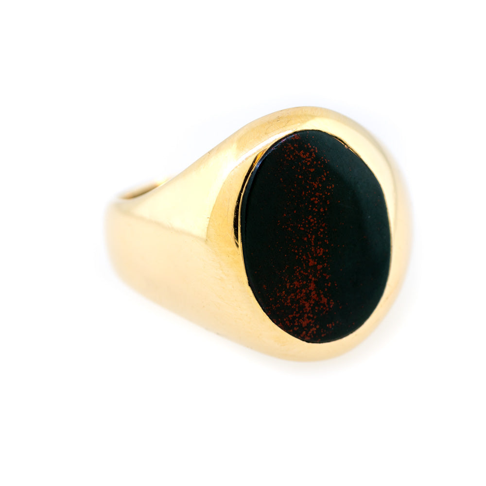 Blood Stone Gold Ring