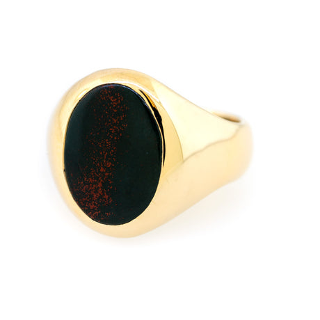 Blood Stone Gold Ring