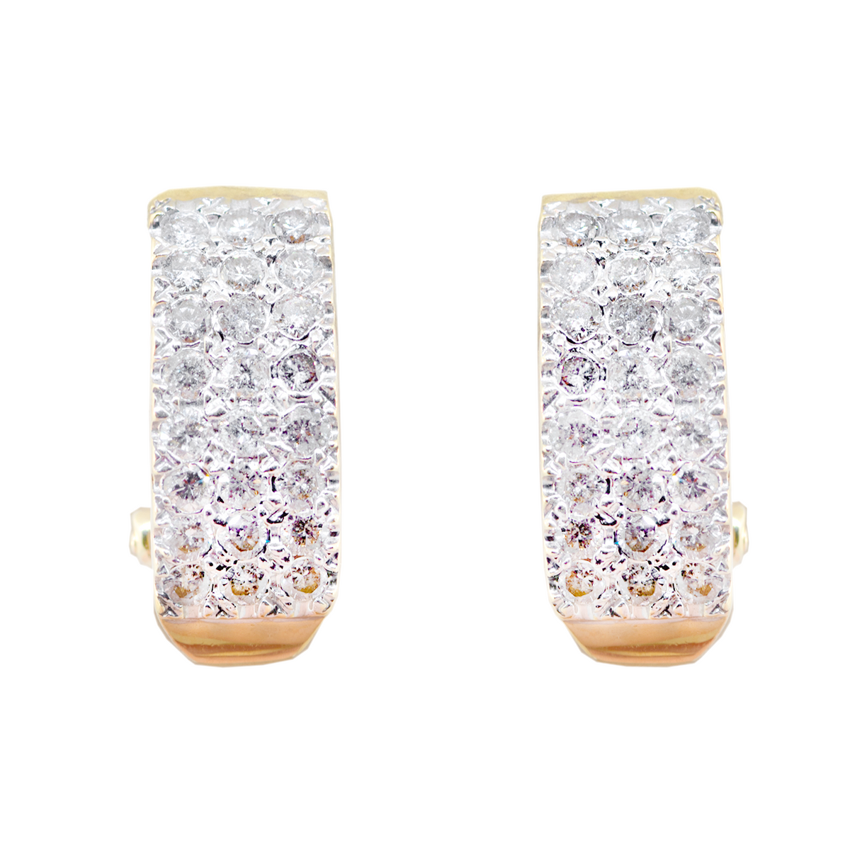 Diamond Huggie Earrings