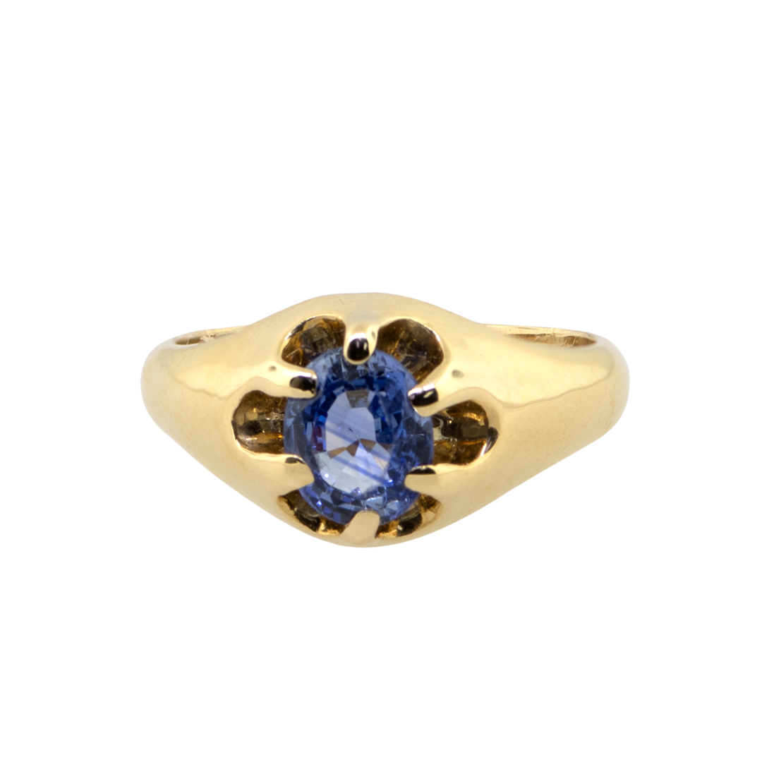 14KY 6.50gm Sapphire Gypsy Ring – Jon Paul Inc 14KY 6.50gm Sapphire Gypsy Ring – Jon Paul Inc