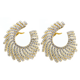 18KY Fancy Diamond Sunburst Earrings