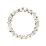 Platinum Emerald Cut Diamond Eternity band
