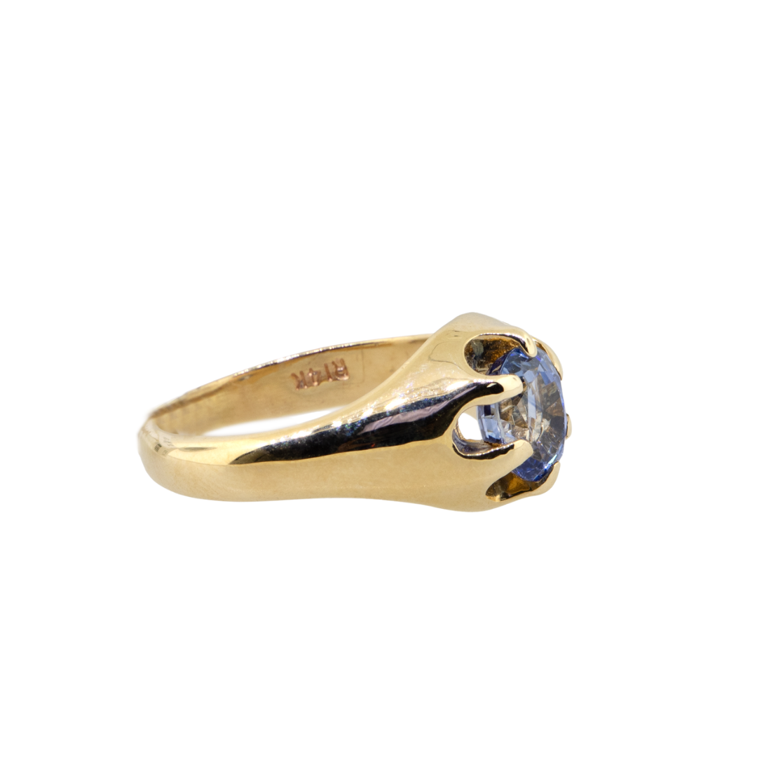 14KY 6.50gm Sapphire Gypsy Ring – Jon Paul Inc 14KY 6.50gm Sapphire Gypsy Ring – Jon Paul Inc