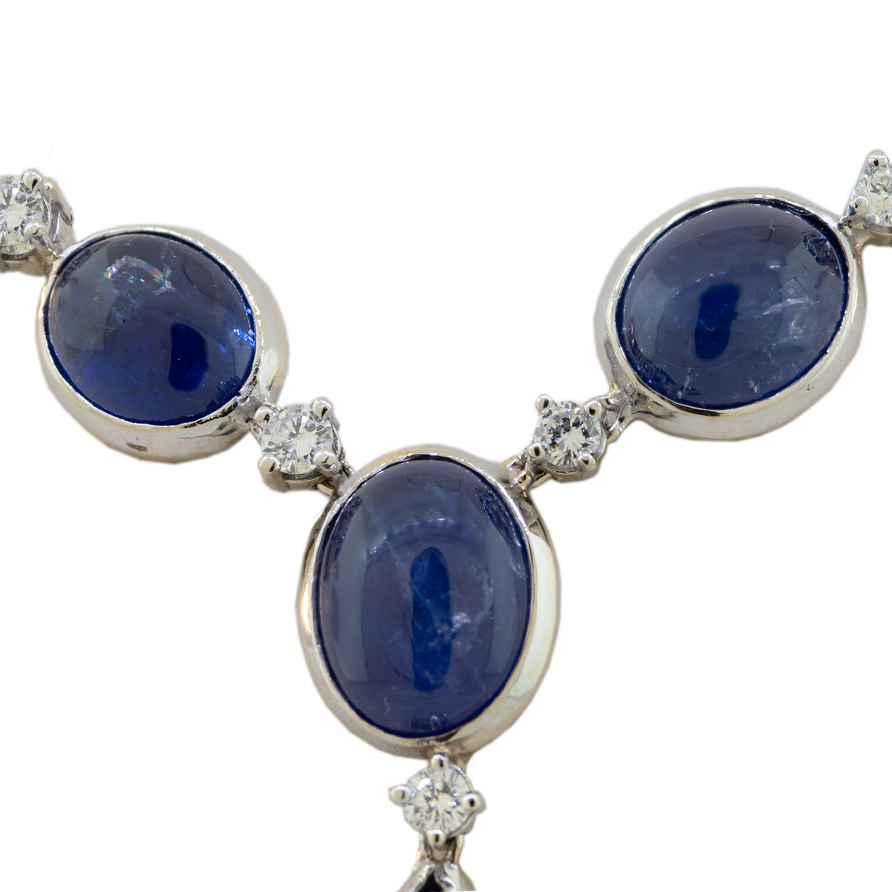 Cabochon sapphire necklace discount