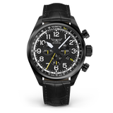 Aviator Airacobra P45 Chrono with black leather strap