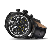 Aviator Airacobra P45 Chrono with black leather strap