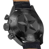 Aviator Airacobra P45 Chrono with black leather strap