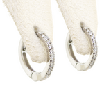 Diamond Huggie Earrings