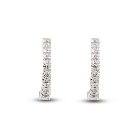 Diamond Huggie Earrings