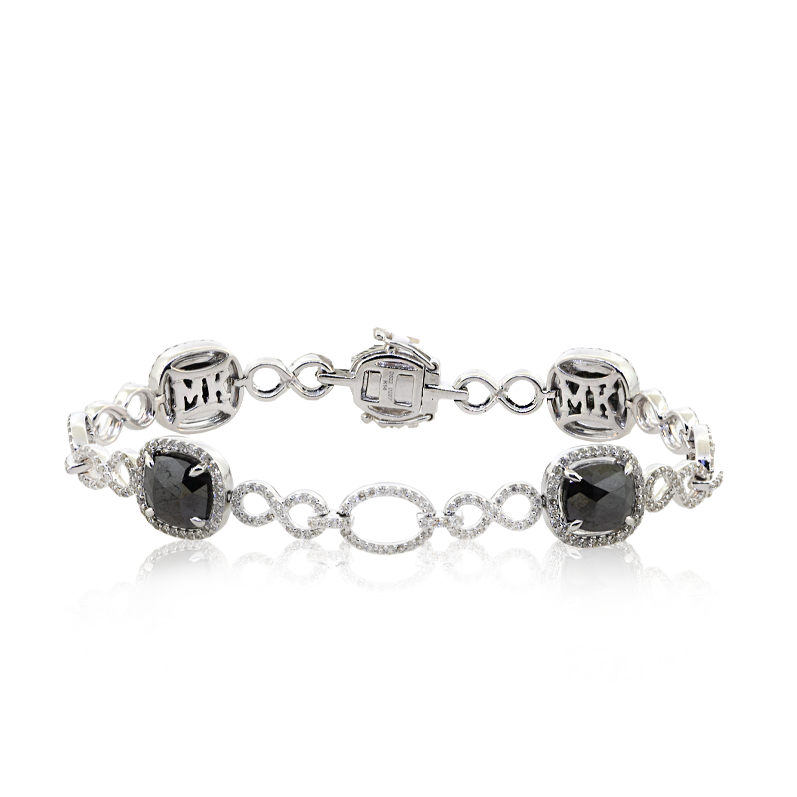 14K Black White Diamond Bracelet – Jon Paul Inc