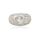 14K White Gold Pave Diamond Ring 1.45ct