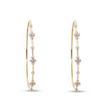14KY Diamond Hoop Earrings - Gabriel & Co.