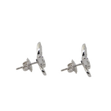 18KW Diamond Butterfly Earrings