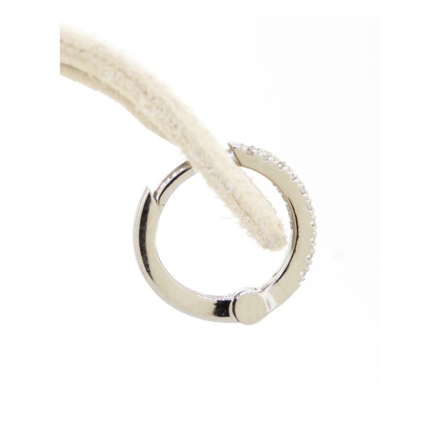 Diamond Huggie Earrings