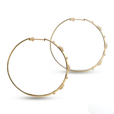 14KY Diamond Hoop Earrings - Gabriel & Co.