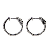 14KW 3.50gm Diamond Hoop Earrings