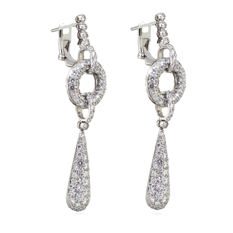 18K Diamond Pace Dangle Earrings