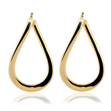 14KY Fancy Twisted Hoop Style Earrings