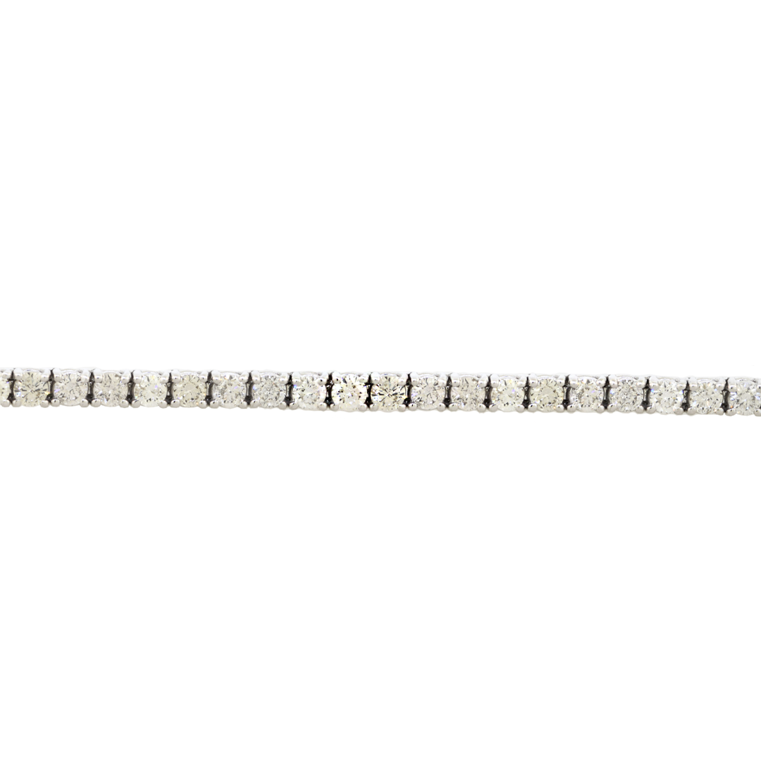 18K White Gold Diamond Tennis Bracelet 6 Carats