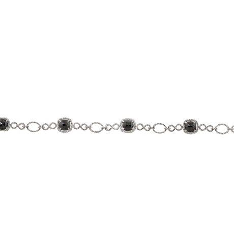 14K Black & White Diamond Bracelet