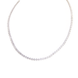 14KW Diamond Tennis Necklace 18'