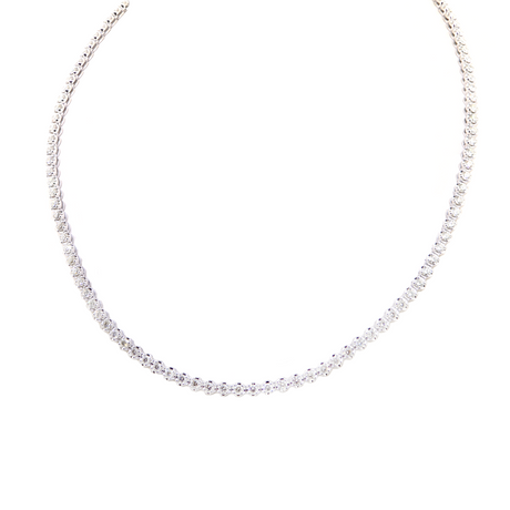 14KW Diamond Tennis Necklace 18'